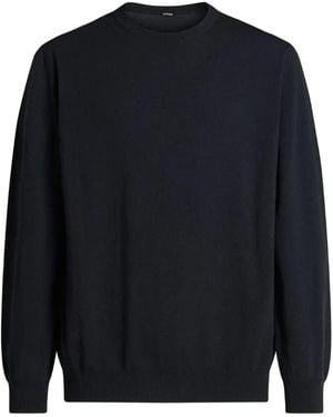 Kiton Kaschmirpullover Mit Rundem Ausschnitt - Blau