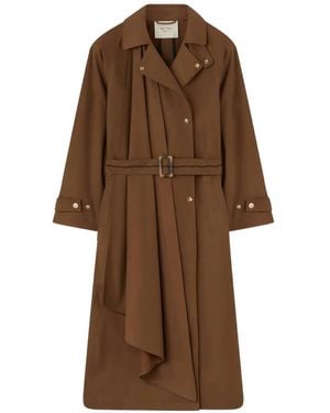 RETORI Belted Heritage Trench Coat - Brown