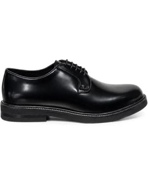 Poche Paris Cipele Polished-Finish Derby Shoes - Black
