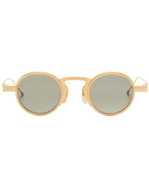 Thom Browne Round-Frame Sunglasses - Natural