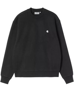 Carhartt Logo-Embroidered Sweatshirt - Black