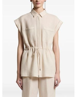 Peserico Drawstring-Waist Shirt - Natural