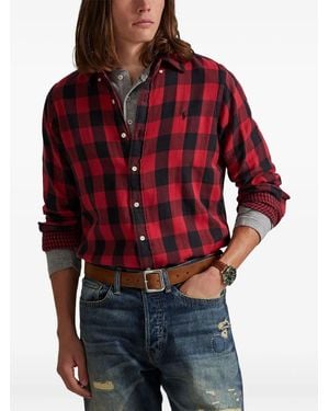 Polo Ralph Lauren Long Sleeve-Sport Shirt - Red