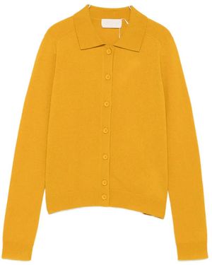iBlues Button-Up Collared Cardigan - Yellow