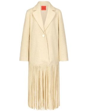 Simon Miller Vero Fringe-Trim Coat - Natural