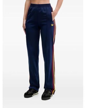 adidas Stripe-Detail Track Trousers - Blue