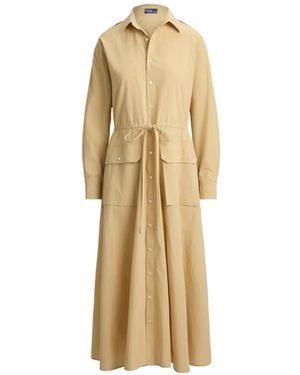 Polo Ralph Lauren Cooper Drawstring Midi Dress - Metallic