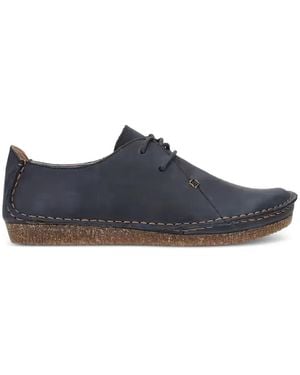 Clarks Janey Mae Shoes - Blue