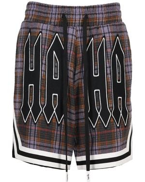 Haculla Praising Plaid Basketball Shorts - Black