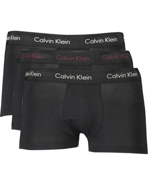 Calvin Klein Logo-Waistband Boxer Briefs (Set Of Three) - Black