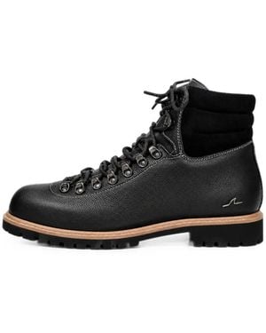Paul & Shark Bottines En Cuir À Lacets - Black