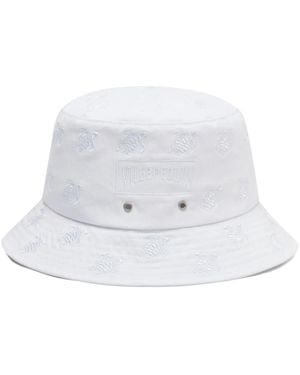 Vilebrequin Cappello Bucket Con Ricamo - Bianco