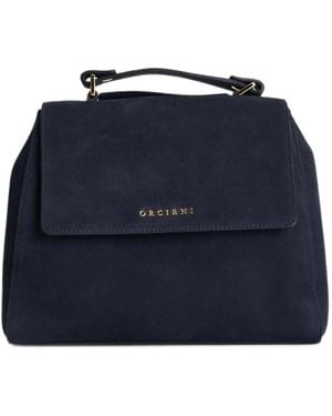 Orciani Logo-Plaque Tote Bag - Blue