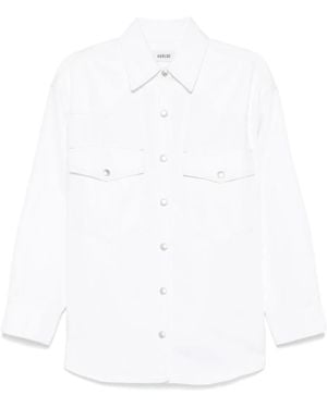 Agolde Press-Stud Shirt - White