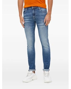 Guess Vaqueros Chris Con Cinco Bolsillos - Azul