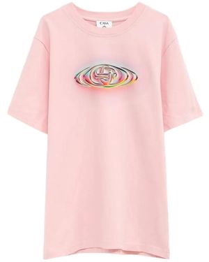CASABLANCA Graphic-Print T-Shirt - Pink