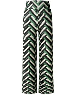 Perfect Moment Pantalon Large En Laine À Broderie - Vert