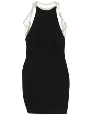 The Attico Halterneck Dress - Black