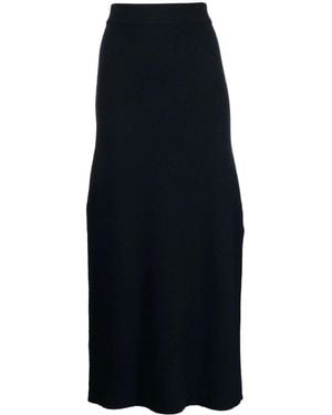 Altuzarra High-Waisted Knitted Midi Skirt - Blue