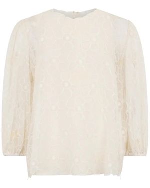 RED Valentino Camisa con motivo floral - Blanco