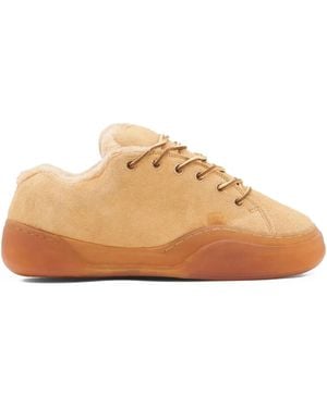 ERL Logo-Debossed Sneakers - Natural