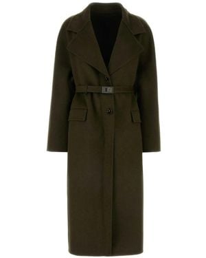 Ferragamo Olive Green コート - グリーン