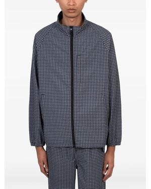 Gramicci Check-Print High-Neck Jacket - Gray
