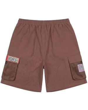 PAS DE MER Bermudas Cargo Caterpillar - Morado