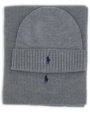 Polo Ralph Lauren Hat Scarf Box - Grey