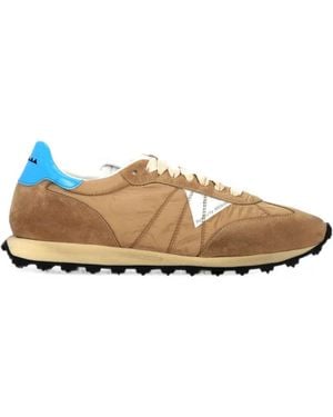 RUN OF Suede Panelled Trainers - White