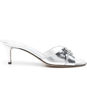 Fendi 70Mm Ffold Sandals - White