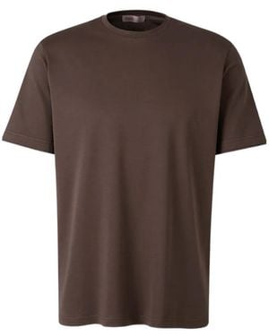 Herno Logo-Plaque T-Shirt - Brown