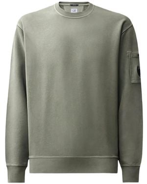 C.P. Company Lens-Detail Sweatshirt - Green