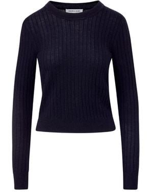 Veronica Beard Cheval Ribbed Crew-Neck Jumper - Blue