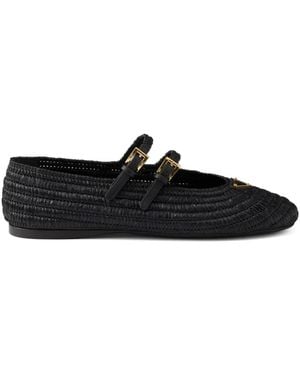 Prada Gehaakte Ballerina's - Zwart