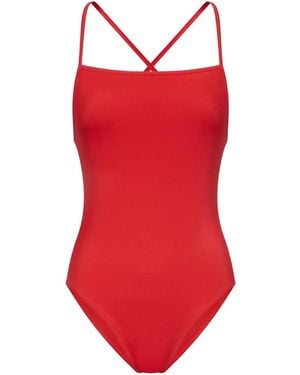 Loulou de Saison Itak Cross-Back Swimsuit - Red