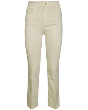 Jacob Cohen Cream Five Pocket Button Jeans - Natural