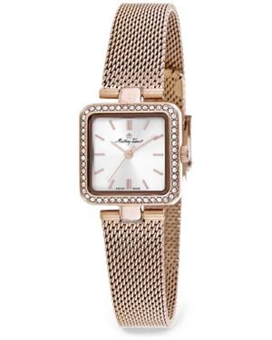 Mathey-Tissot Montre Fleury Xiv Mm À Ornements En Cristal - White