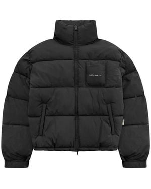 RETERNITY The Logo-Patch Puffer Jacket - Black