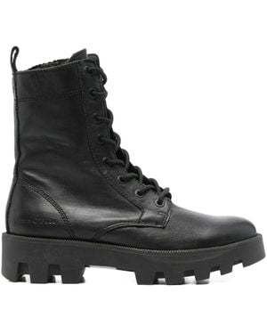 Marc O' Polo Lace-Up Chunky Sole Boots - Black