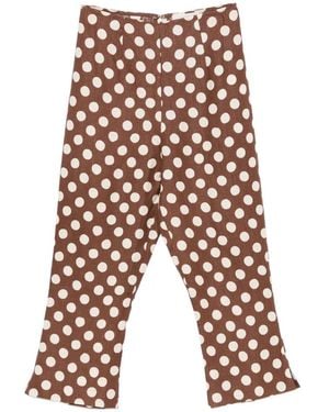 Faithfull the Brand Valeria Polka-Dot Trousers - White