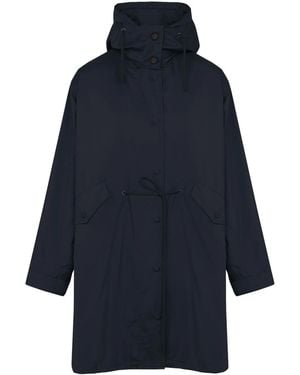 Yves Salomon Drawstring Parka - Blue