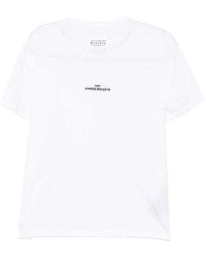 Maison Margiela T-Shirt À Logo Imprimé - White