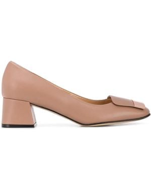 Sergio Rossi A86431 Sandalo con tacco donna della pelle luminosa - Rosa