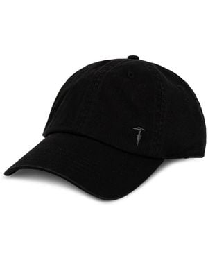 Trussardi Logo-Embroidered Baseball Cap - Black