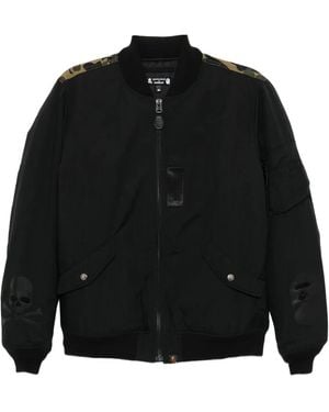 Mastermind Japan Graphic-Print Jacket - Black