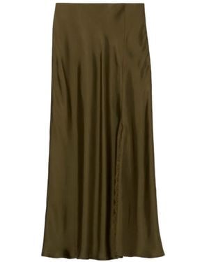 Claudie Pierlot Lace-Trim Skirt - Green