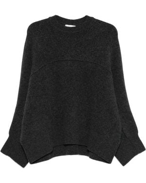 Christian Wijnants Seam-Detail Crew-Neck Jumper - Black
