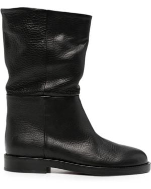 Agl Attilio Giusti Leombruni Zenit Grained Leather Boots - Black