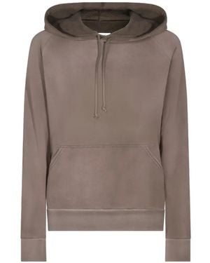 Maison Margiela Drawstring-Hood Raglan-Sleeve Hoodie - Brown